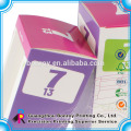 Printing folding colorful custom eyelash packaging